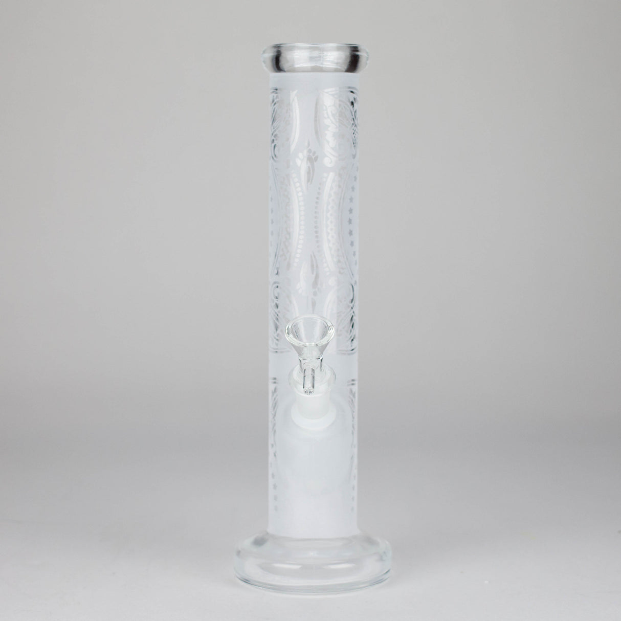 11″ Straight Tube Glass Bong – Classic Frosted Design for Smooth Sessions [WP-M0091]