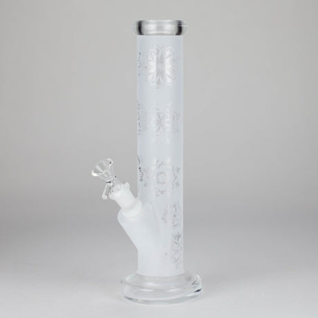 11″ Straight Tube Glass Bong – Classic Frosted Design for Smooth Sessions [WP-M0091]