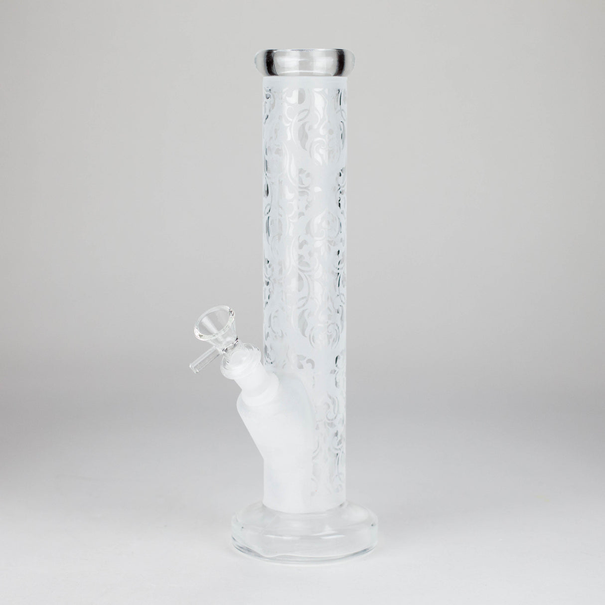 11″ Straight Tube Glass Bong – Classic Frosted Design for Smooth Sessions [WP-M0091]