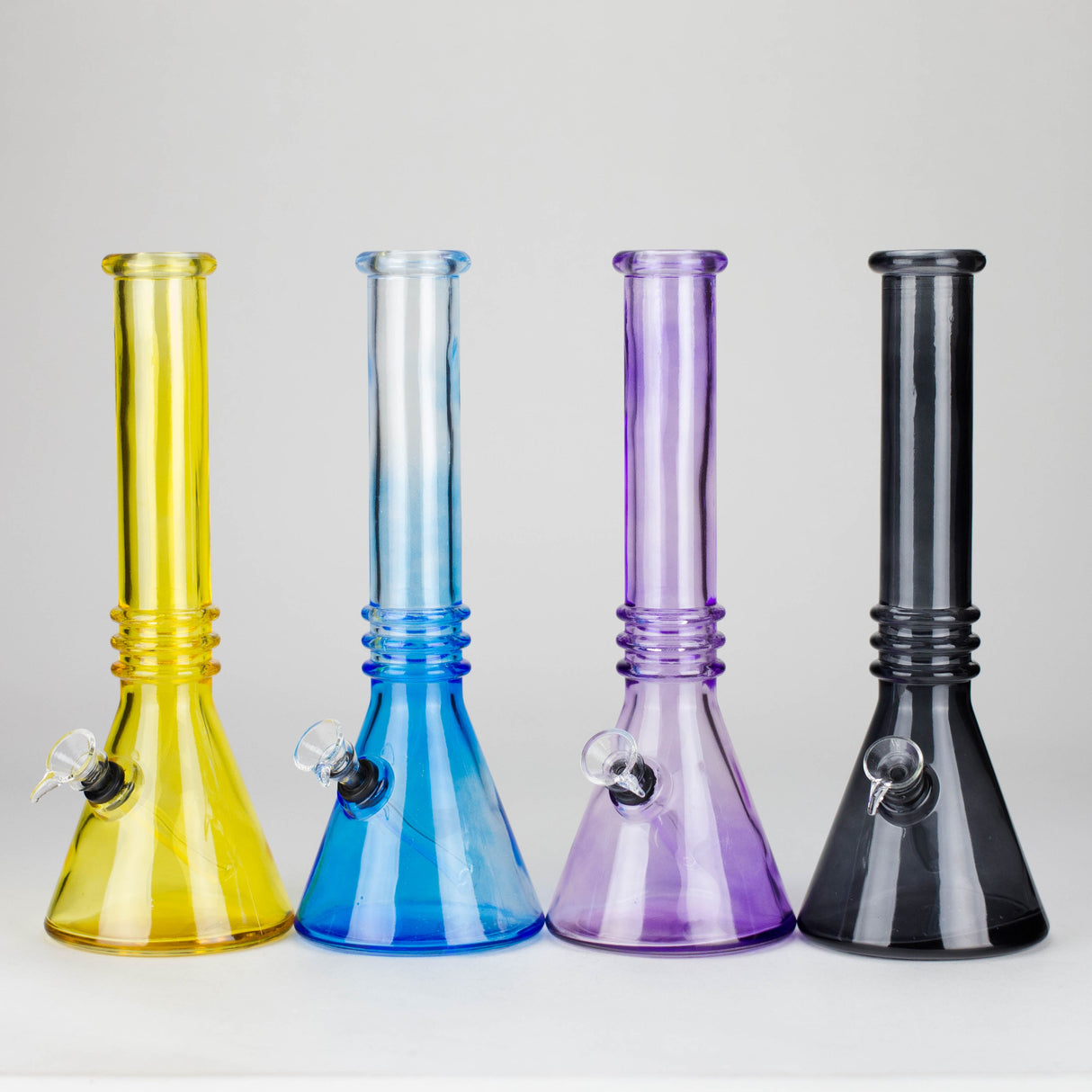 12" colored soft glass water bong  [HX4003N]