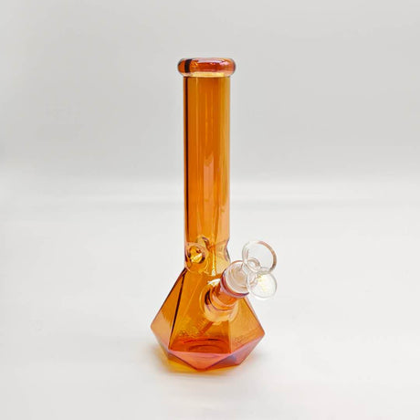 10" 4mm Electroplated Hexagon Base Glass Bong-Assorted Color_4