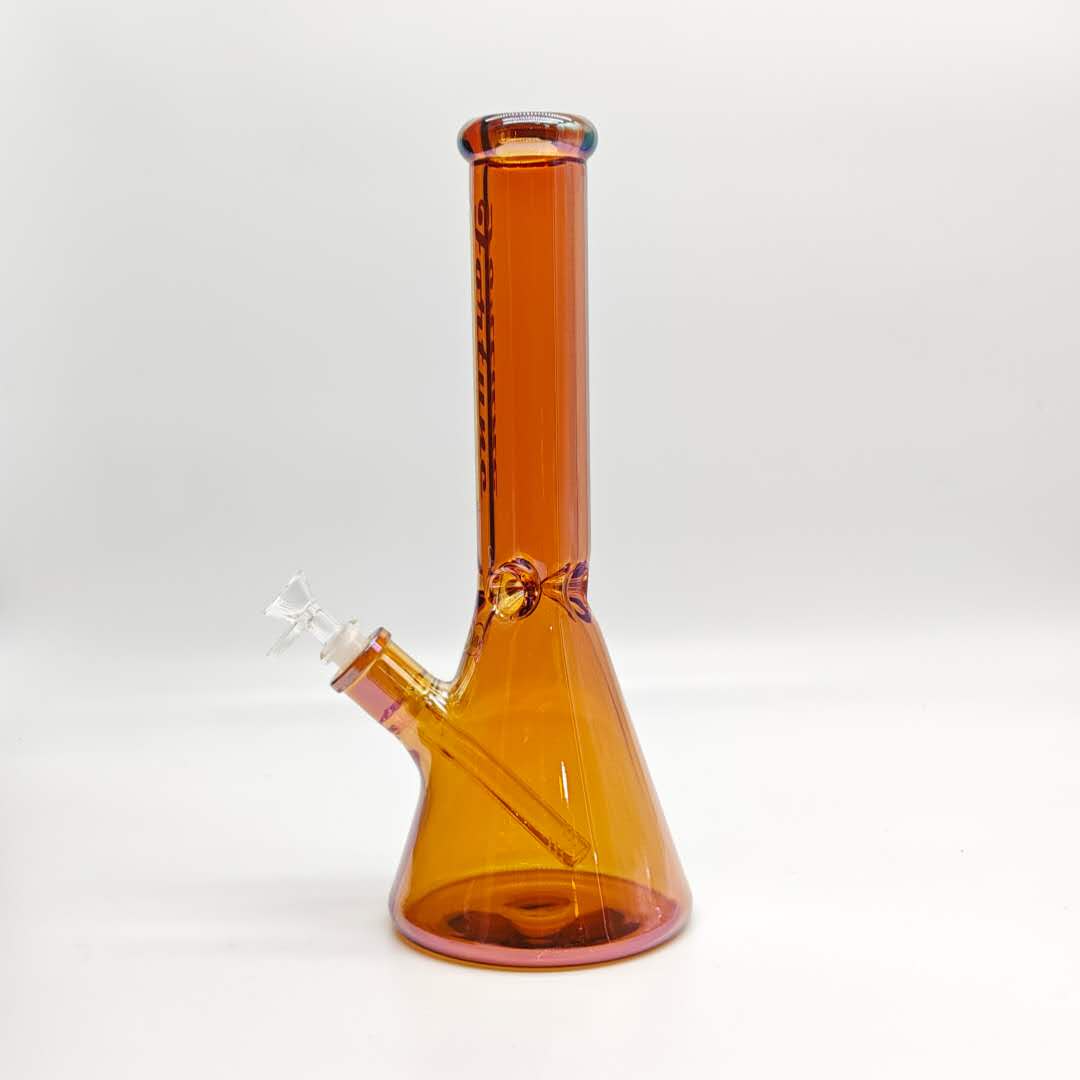 14“ 9mm Electroplated Beaker Bong-Assorted Color Glass Bong Fortune