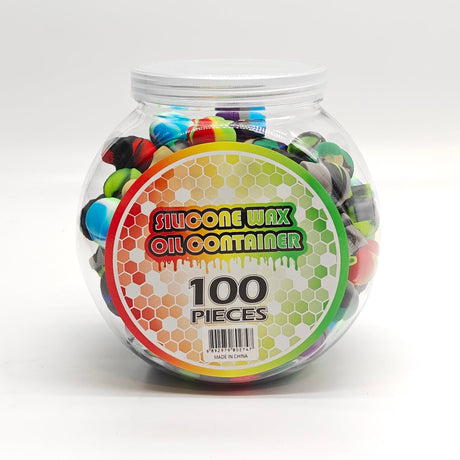 3mL Silicone Skull Wax Container Jar of 100_0