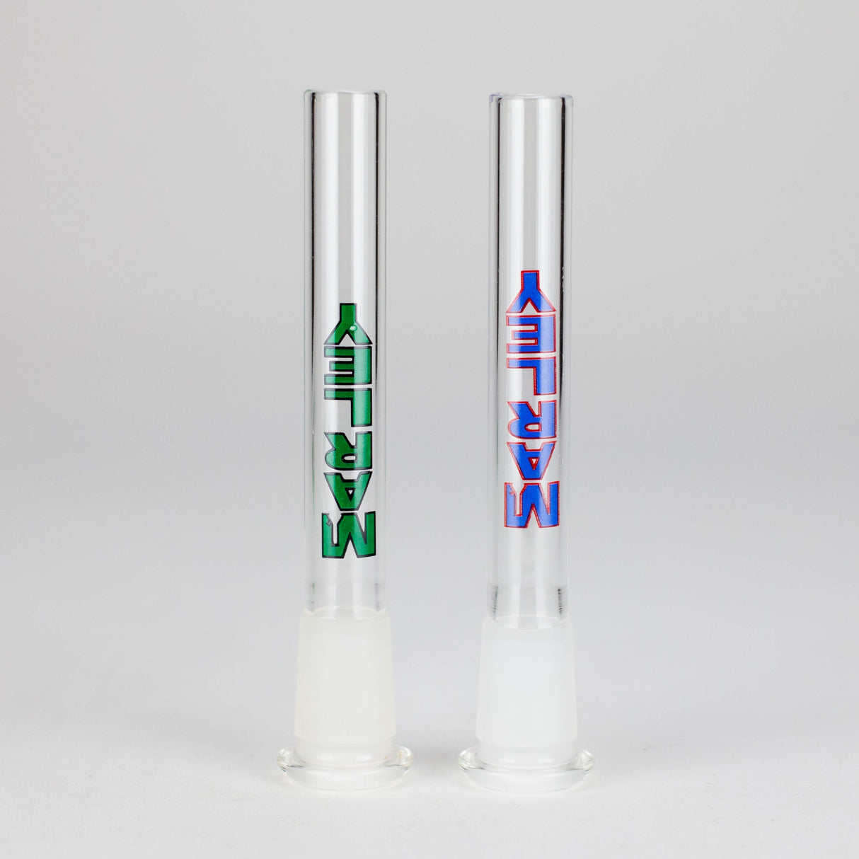 Marley Glass | 4-Inch Downstem with Colored Logo – No Cuts Downstem · Bowlstem Smoking Cat Distribution