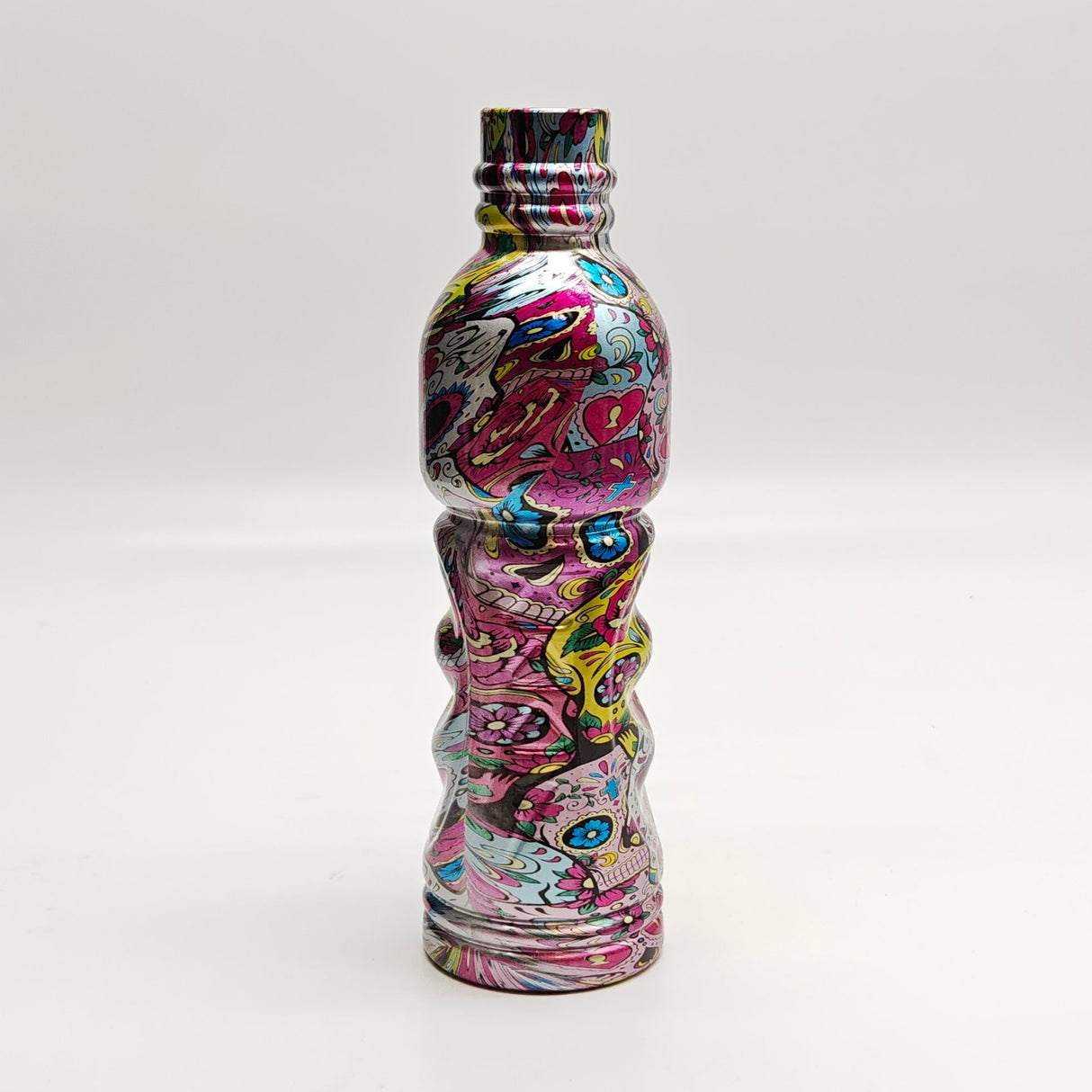 9" Hydrographic Water Bottle Glass Bong-Assorted Designs Glass Bong Super Supplys Inc