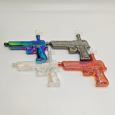 Electroplated 7.5" Arsenal Glass Bong [SGun1-A] Glass Bong Fortune