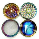 Bitcoin Grinder 4-Part – 63mm Premium Metal Herb Grinder (Box of 6) Display Pack NIBO Distribution