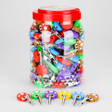 Silicone Mushroom Roach Clip Jar of 50 [SMKE-035] Holder Canadian Distributor