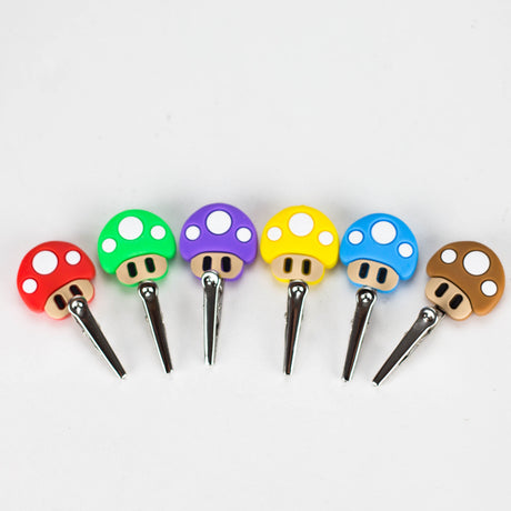 Silicone Mushroom Roach Clip Jar of 50 [SMKE-035] Holder Canadian Distributor