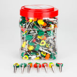 Silicone Fruit Roach Clip Jar of 200 [SMKE-034] Holder Canadian Distributor