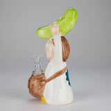 8″ Pickle Adventure Design Ceramic Bong – Whimsical Vintage Style [ES081WP] Ceramic Bong Canadian Distributor