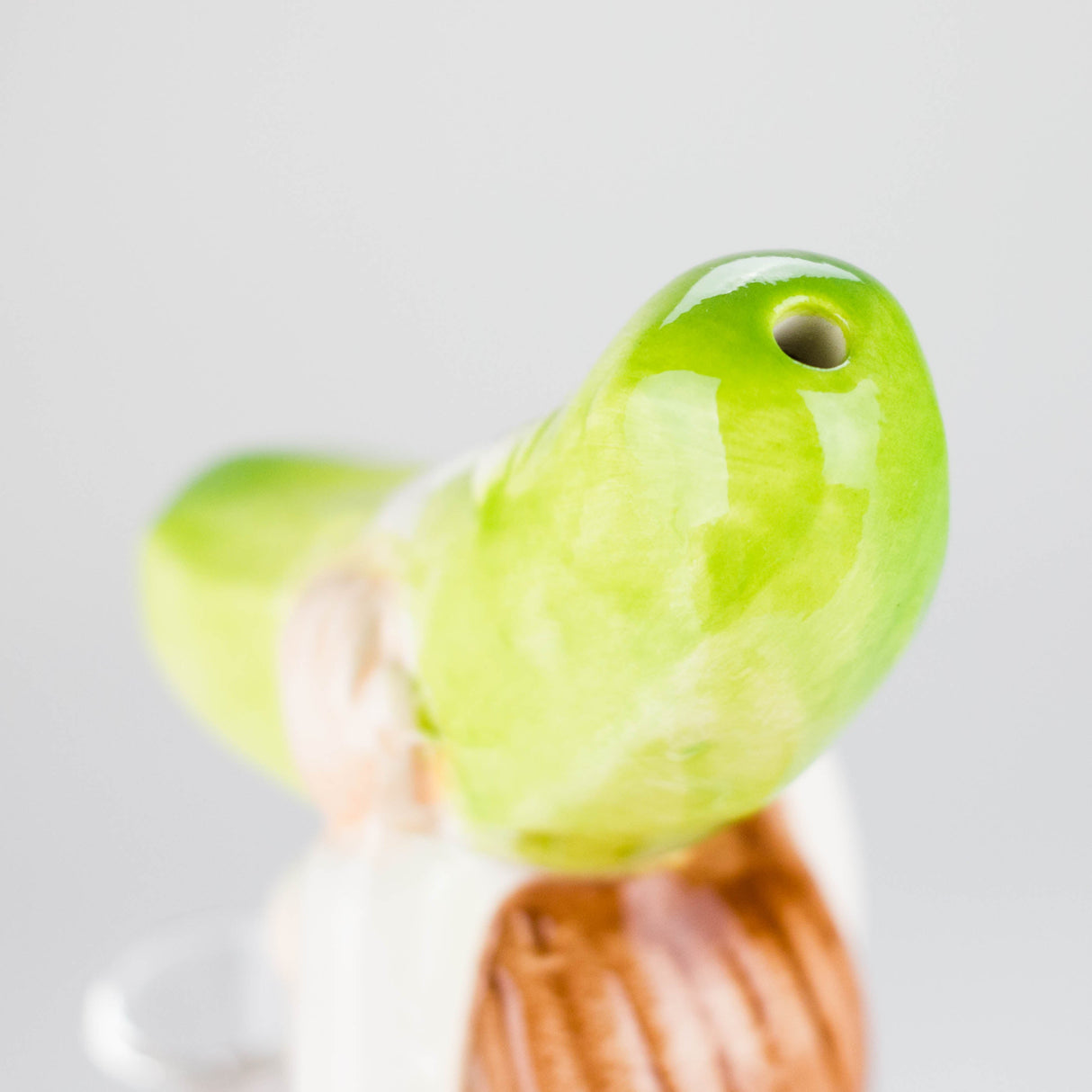 8″ Pickle Adventure Design Ceramic Bong – Whimsical Vintage Style [ES081WP] Ceramic Bong Canadian Distributor