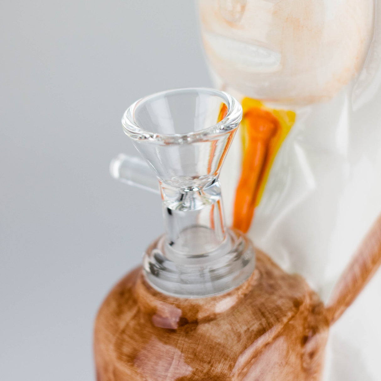 8″ Pickle Adventure Design Ceramic Bong – Whimsical Vintage Style [ES081WP] Ceramic Bong Canadian Distributor