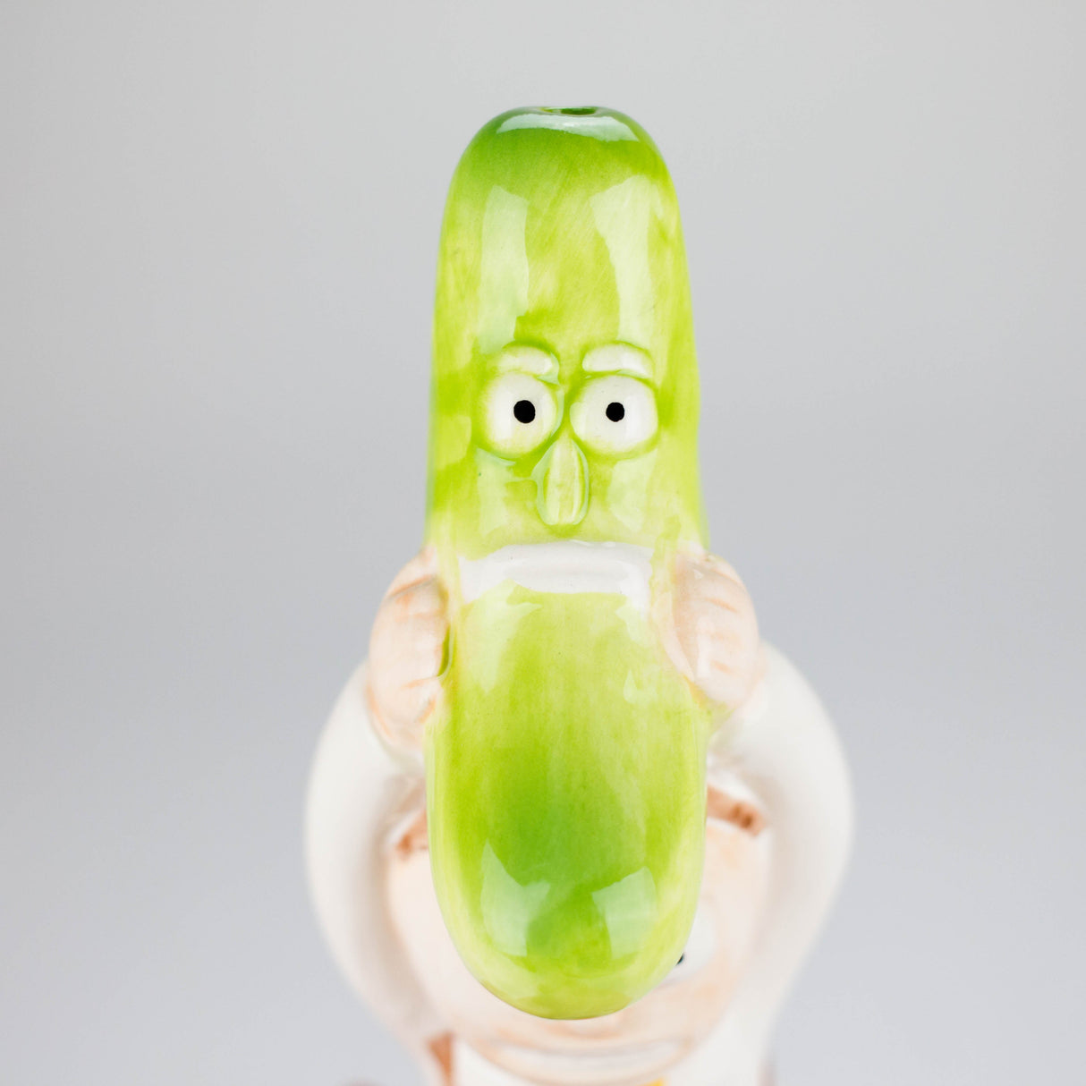 8″ Pickle Adventure Design Ceramic Bong – Whimsical Vintage Style [ES081WP] Ceramic Bong Canadian Distributor
