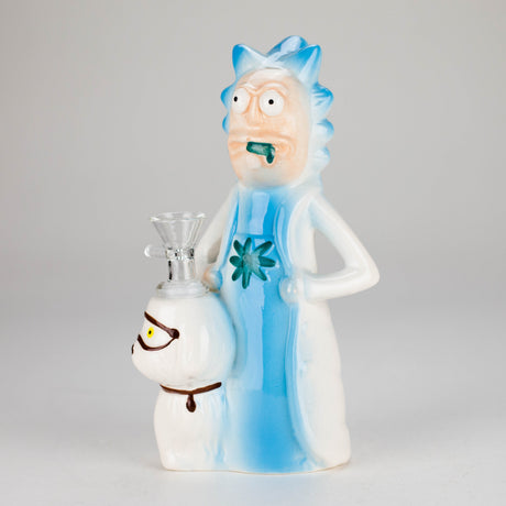 8″ Mad Scientist Ceramic Bong – Cartoon Style Vintage Collectible [ES083WP] Ceramic Bong Canadian Distributor