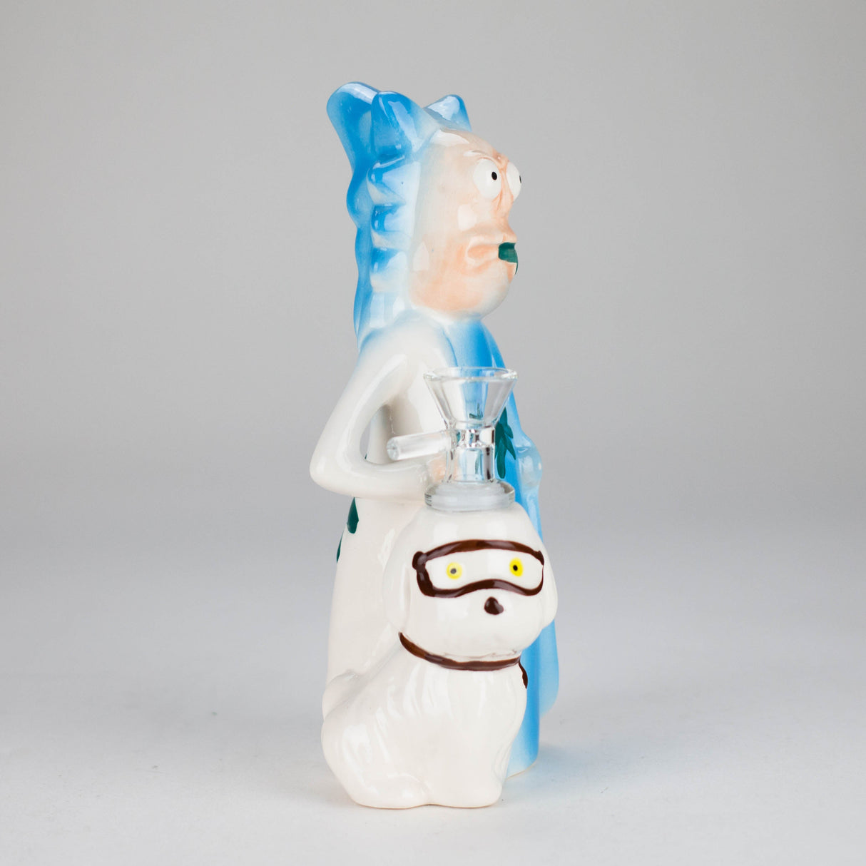8″ Mad Scientist Ceramic Bong – Cartoon Style Vintage Collectible [ES083WP] Ceramic Bong Canadian Distributor