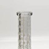 14" Electroplated Etched Monogram Design 9mm Glow in the Dark Beaker [LV145009] Glass Bong Super Supplys Inc