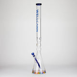 WellCann | 29" Curved Tube Beaker Bong – Heavy-Duty 7mm Glass with Thick Base Glass Bong Smoking Cat Distribution Rainbow
