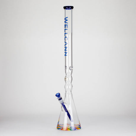 WellCann | 29" Curved Tube Beaker Bong – Heavy-Duty 7mm Glass with Thick Base