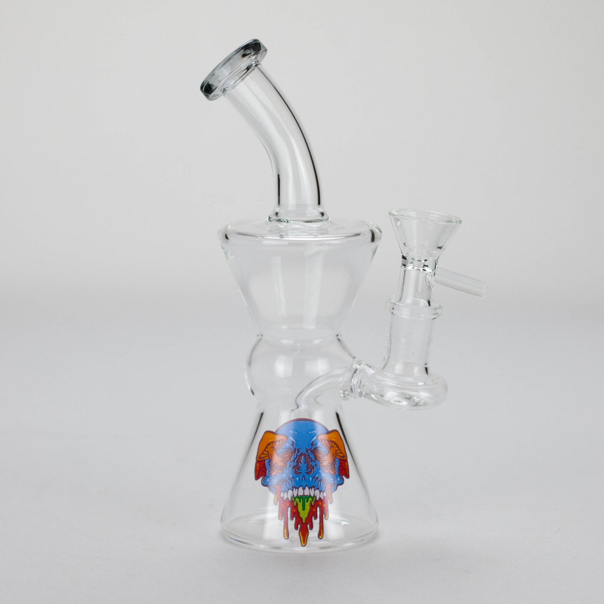 6.5″ Cartoon Print Glass Bong [F230829-4] Glass Bong Canadian Distributor Gray (Sticker 1)