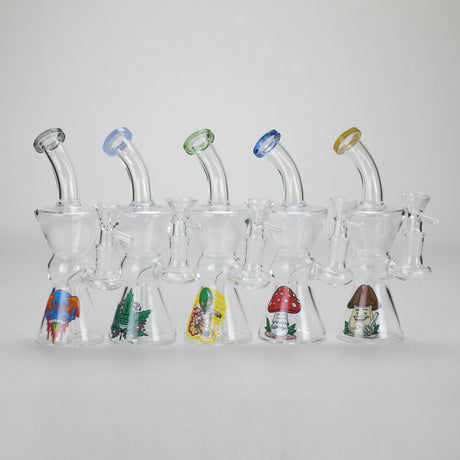 6.5″ Cartoon Print Glass Bong [F230829-4] Glass Bong Canadian Distributor