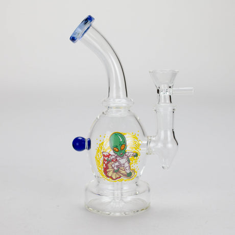 6.5″ Cartoon PrintGlass Bong [F230829-1A] Glass Bong Canadian Distributor Blue (Sticker2)
