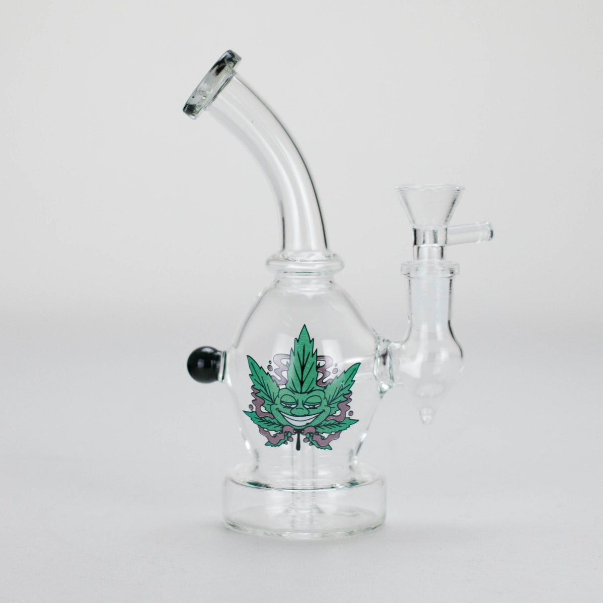 6.5″ Cartoon PrintGlass Bong [F230829-1A] Glass Bong Canadian Distributor Gray (Sticker 4)