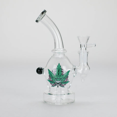 6.5″ Cartoon PrintGlass Bong [F230829-1A] Glass Bong Canadian Distributor Gray (Sticker 4)
