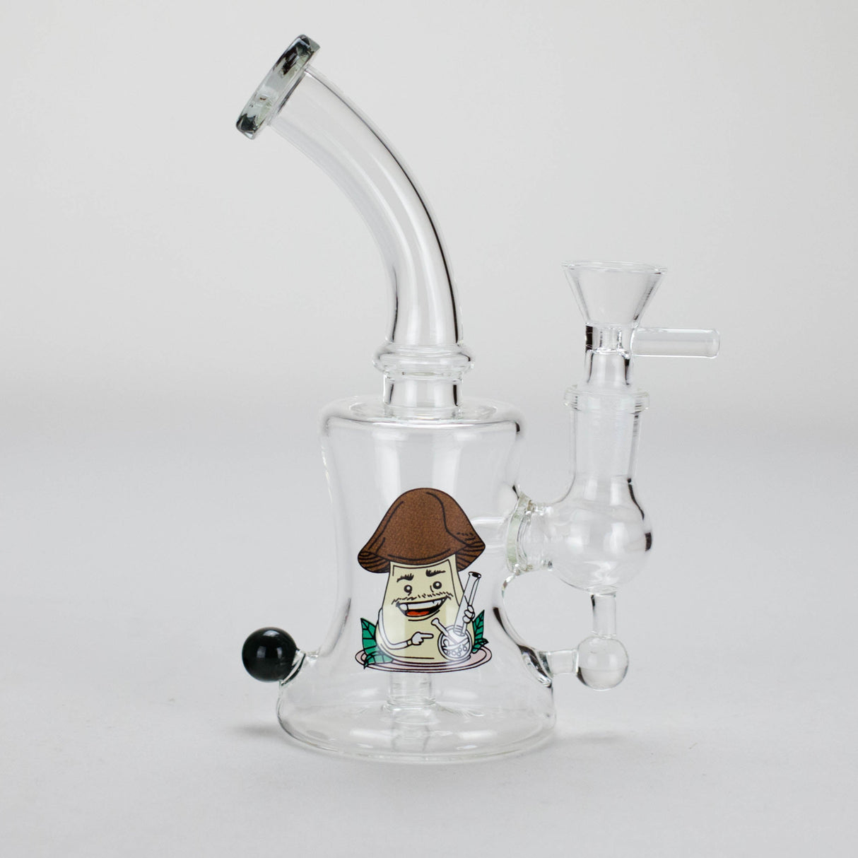 6.5″ Cartoon PrintGlass Bong [F230829-1B] Glass Bong Canadian Distributor Gray (Sticker 2)