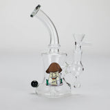 6.5″ Cartoon PrintGlass Bong [F230829-1B] Glass Bong Canadian Distributor Gray (Sticker 2)