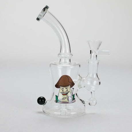 6.5″ Cartoon PrintGlass Bong [F230829-1B] Glass Bong Canadian Distributor Gray (Sticker 2)
