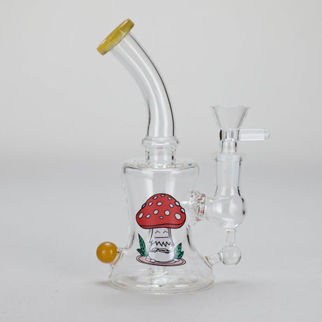6.5″ Cartoon PrintGlass Bong [F230829-1B] Glass Bong Canadian Distributor Yellow (Sticker 3)