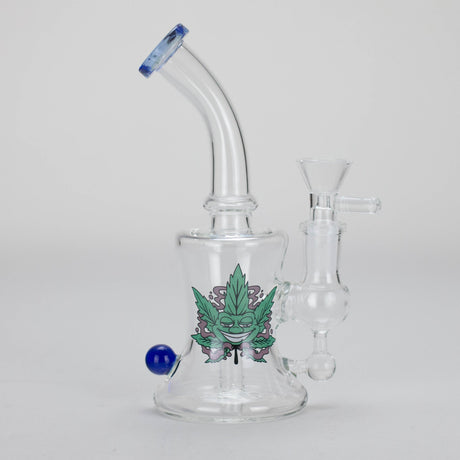 6.5″ Cartoon PrintGlass Bong [F230829-1B] Glass Bong Canadian Distributor Blue (Sticker 4)