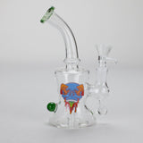 6.5″ Cartoon PrintGlass Bong [F230829-1B] Glass Bong Canadian Distributor Green (Sticker 5)
