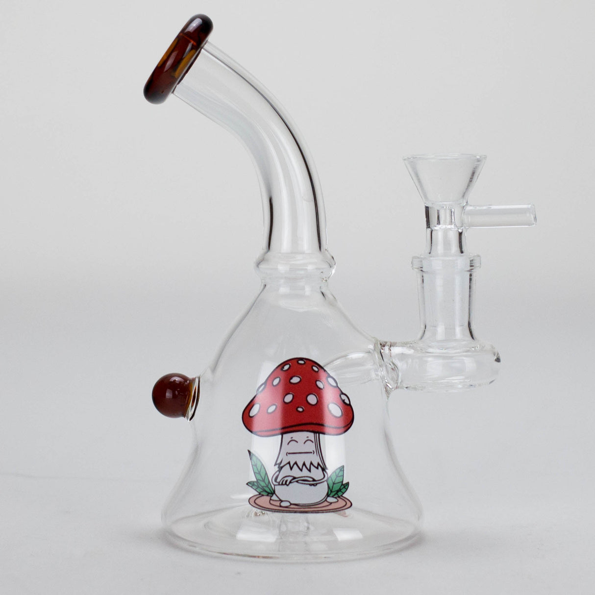 6.5″ Cartoon PrintGlass Bong [F230829-1C] Glass Bong Canadian Distributor Amber (Sticker 5)