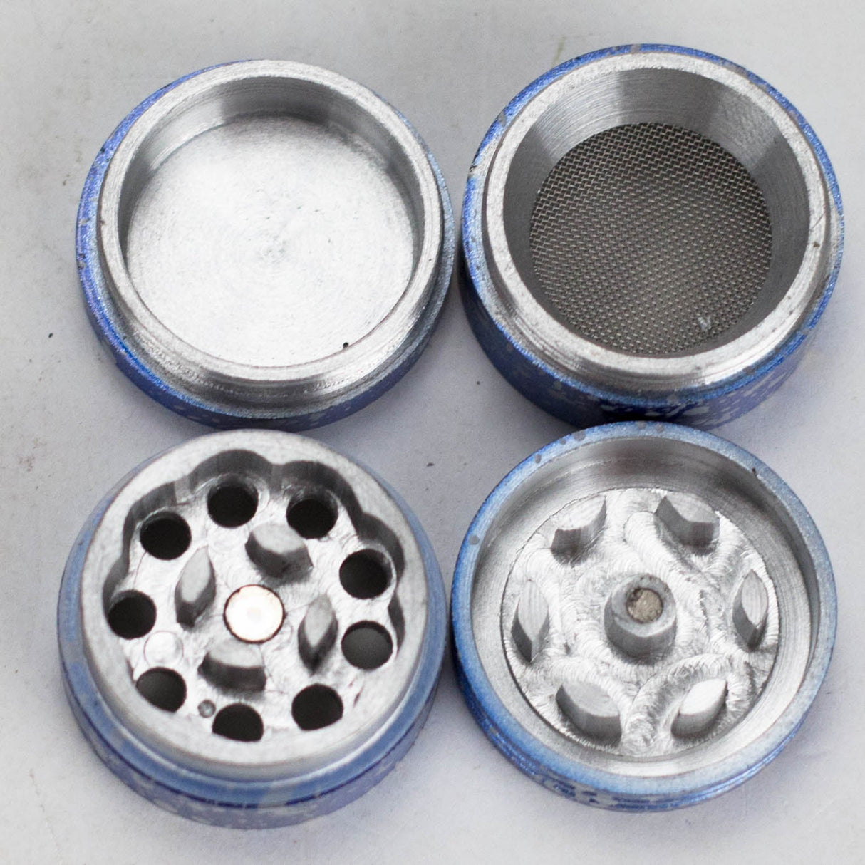 32mm 4-Part Aluminum Grinder – 30pcs Bulk Pack