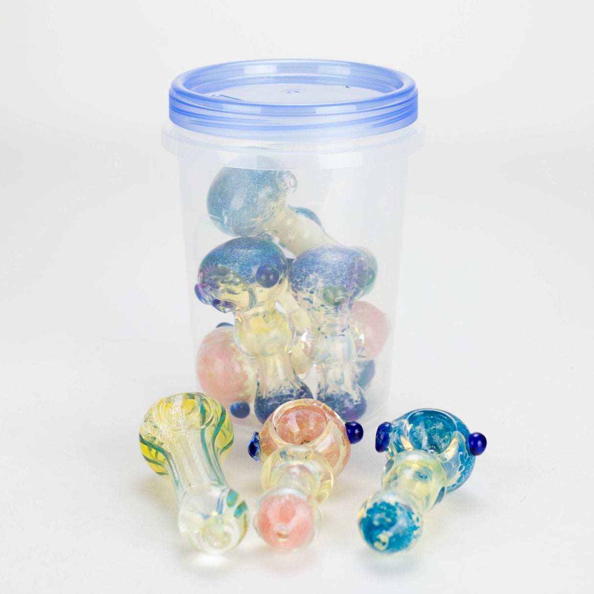 3.5" Glass Pipe Jar – 8 Pack