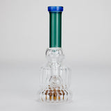 6" Stemless Glass Bong with Water Diffuser – 14mm Bowl Joint Glass Bong Bongzie Smokes