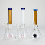 8.5" Stemless Glass Bong with Diffuser – Assorted Colors Glass Bong Bongzie Smokes