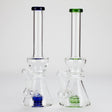 11" Stemless Glass Bong with Diffuser – 14mm Bowl Joint Glass Bong Bongzie Smokes