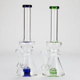 11" Stemless Glass Bong with Diffuser – 14mm Bowl Joint Glass Bong Bongzie Smokes