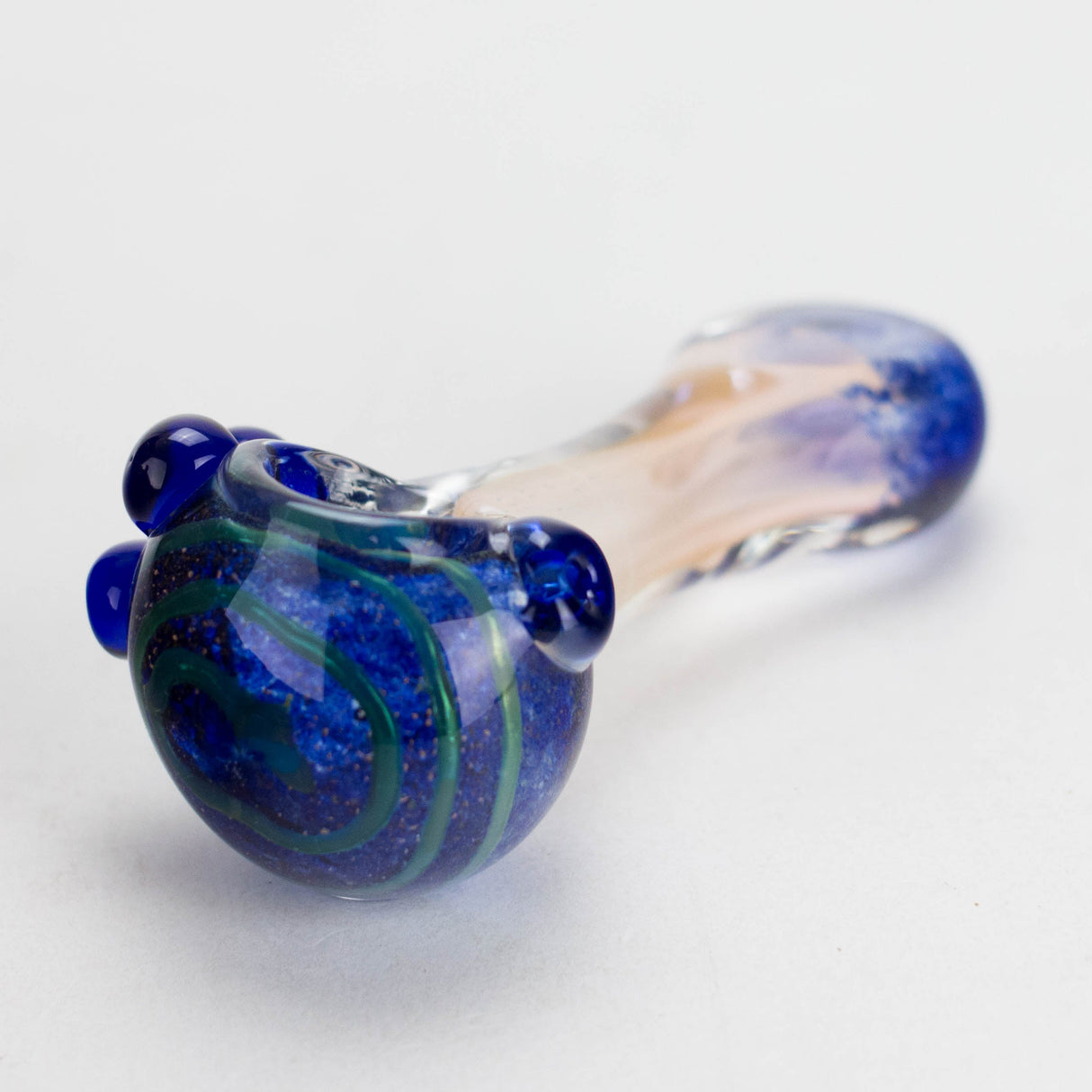 4" Gold Fuming Glass Pipe – 2pcs assorted Pack Glass Pipe Bongzie Smokes