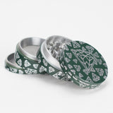 58mm Diamond Star 4-Part Aluminum Herb Grinder – 16pcs Bulk Pack Regular Grinder Bongzie Smokes