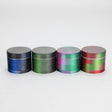 53mm Dual-Tone 4-Part Aluminum Herb Grinder – 20pcs Bulk Pack Regular Grinder Bongzie Smokes