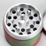 53mm Dual-Tone 4-Part Aluminum Herb Grinder – 20pcs Bulk Pack Regular Grinder Bongzie Smokes