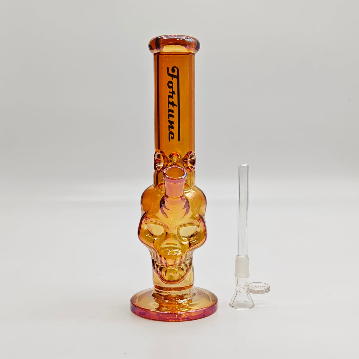 Fortune | Electroplated Skull 10" 5mm Glass Bong [SK105038E] Glass Bong Fortune