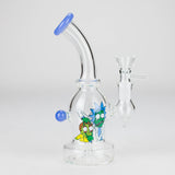 6.5″ Cartoon PrintGlass Bong [F230829-2B] Glass Bong Canadian Distributor Mikl Blue (Sitcker 1)