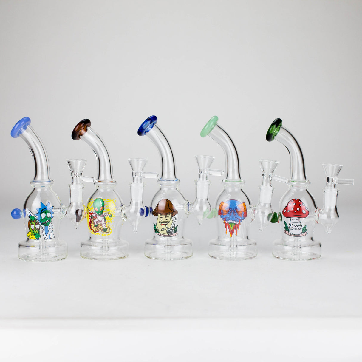 6.5″ Cartoon PrintGlass Bong [F230829-2B] Glass Bong Canadian Distributor