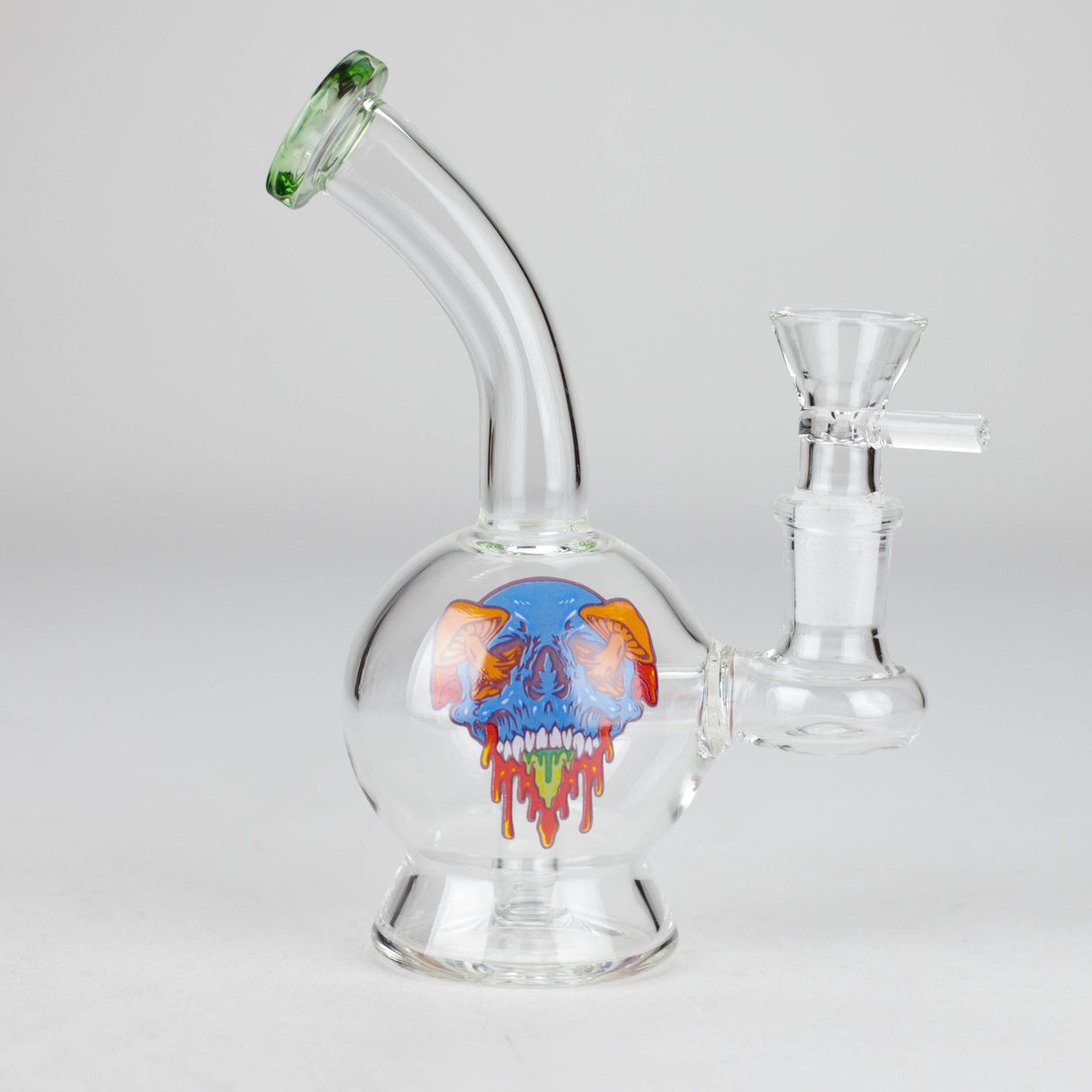 6.5″ Cartoon PrintGlass Bong [F230829-1D] Glass Bong Canadian Distributor Green (Sticker 2)