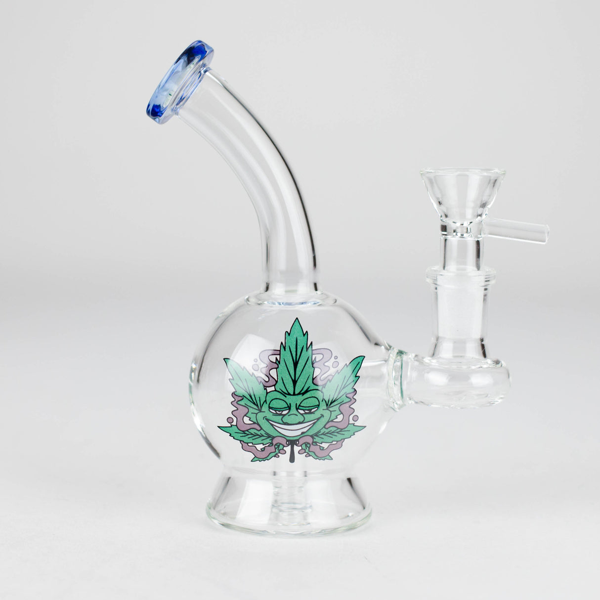 6.5″ Cartoon PrintGlass Bong [F230829-1D] Glass Bong Canadian Distributor Blue (Sticker 3)